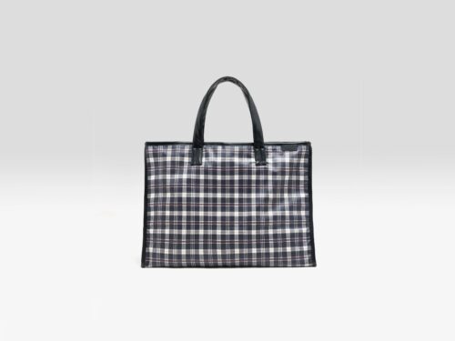 Hecky checked tote bag (262 / W / CHECK A)