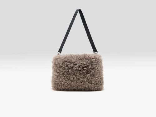 Helbi faux-fur handbag (262 / W / DUST)